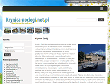 Tablet Screenshot of krynica-noclegi.net.pl